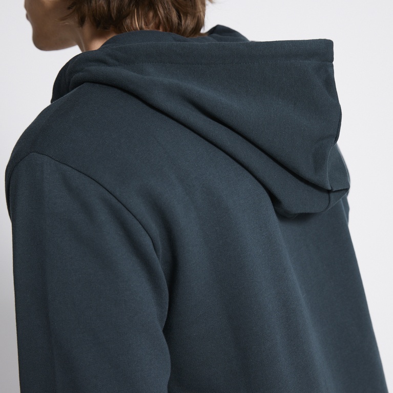 Basic zip hoodie "Rocky" Dark Teal